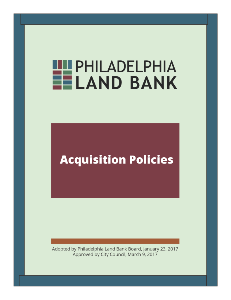 Acquisition Policies